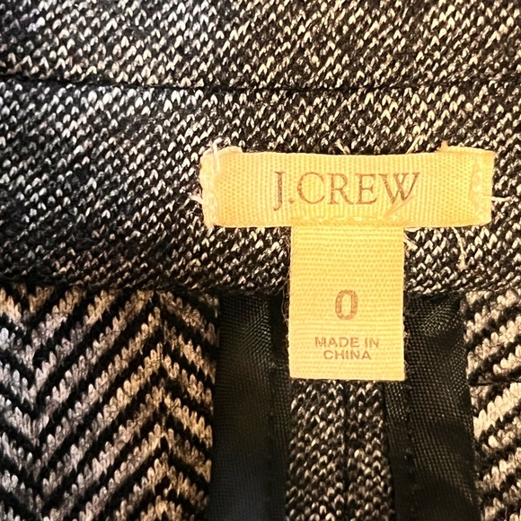 Women's J Crew Thandie Gray Marbled Double-Breasted Wool Blend Blazer Sz. 0 - Picture 7 of 13